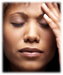 Brown Woman Thinking